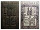 Yuan dynasty banknote with its printing plate, 1287, utilising Chinese characters and the phags-pa Tibetan script adapted from Tibetan for Use with Mongolian on the orders of Kublai Khan, c. 1269.